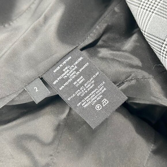 NWT Theory McClair Plaid Off the Shoulder Jacket - Picture 7 of 7